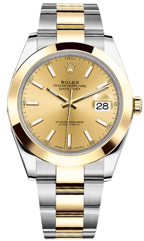 rolex datejust 41 or et acier|rolex datejust 41 for men.